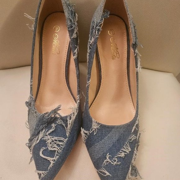 Denim heels - Picture 7 of 11